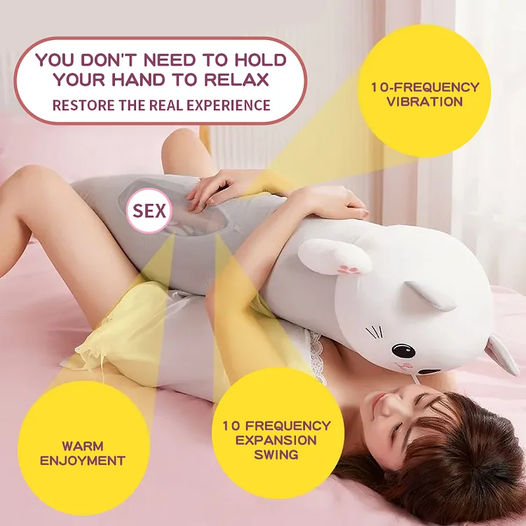 Automatic Telescopic Cat Dildo Invisible Simulation Cat Pillow Vibrator for Female Masturbation Popular with Women