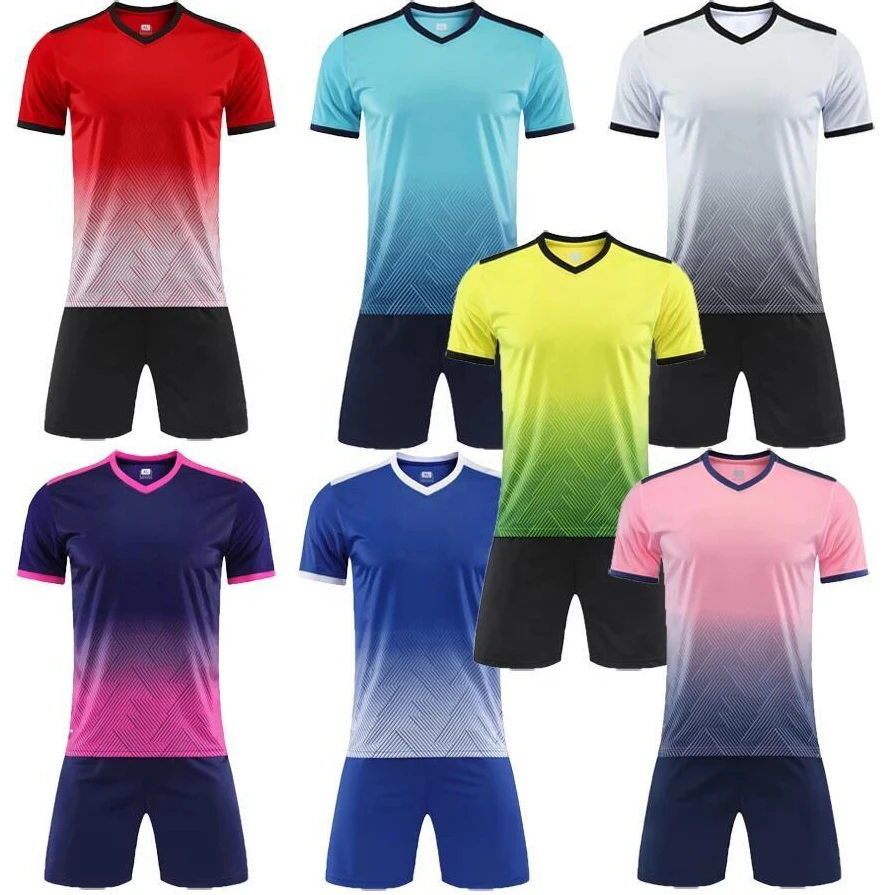 Blank Sublimation Soccer Jersey Set Custom Football Jersey Sets Men