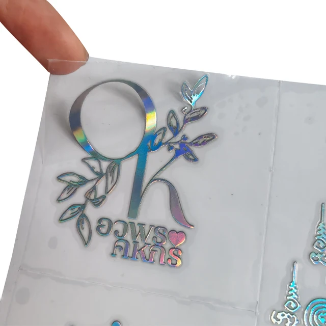 Custom logo Transfer Sticker Printing Waterproof Uv Resistant Transparent Branding Printing Vinyl Uv Transfer Stickers