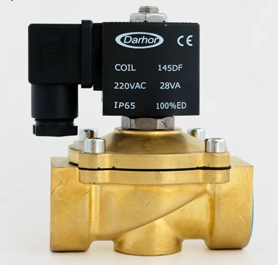 DARHOR 12VDC 24VDC Direct Acting Diaphragm Normally Close Solenoid Valve