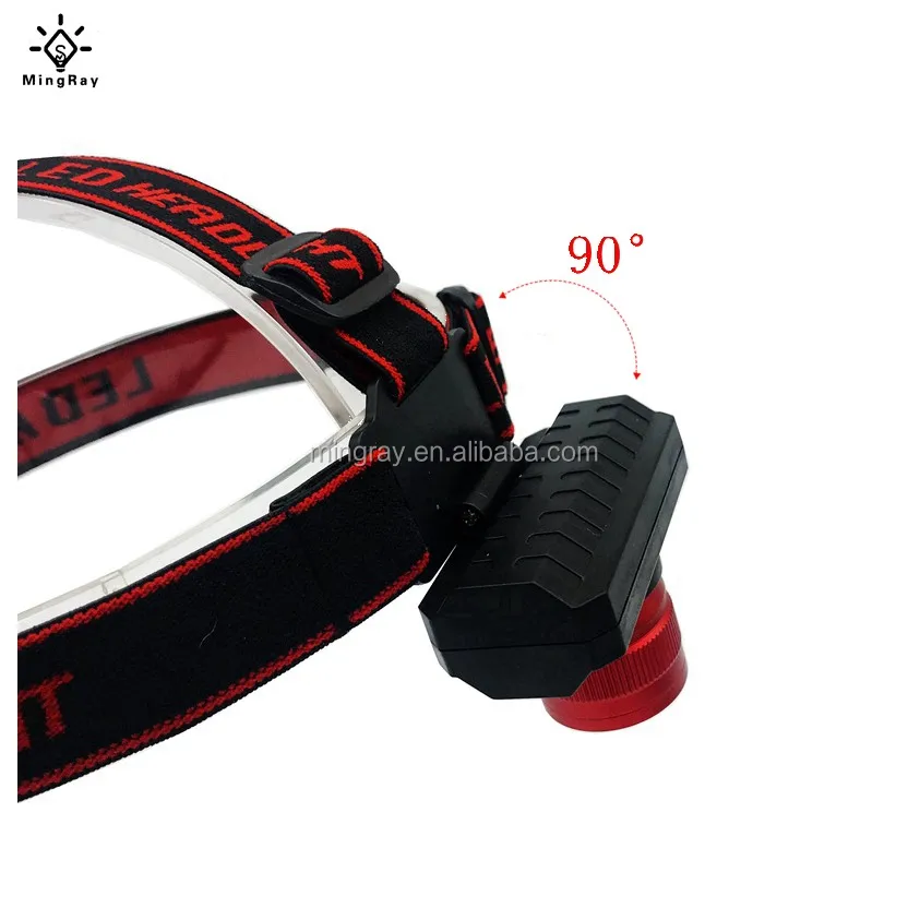 Small Order Quantity Wholesale Zoom LED Headlamps Head Lam High Bright Strong Hiking Alpenstocks Anti Shock Walking Pole Light