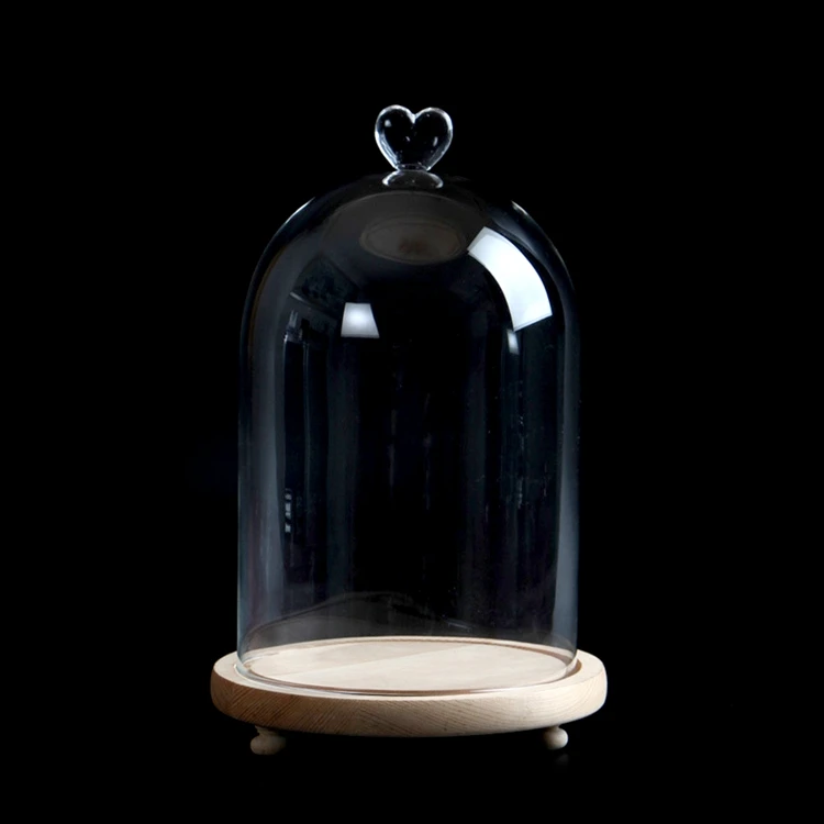 Цветки галактики консервированные розы в стеклянном куполе со светодиодной подсветкой и деревянной