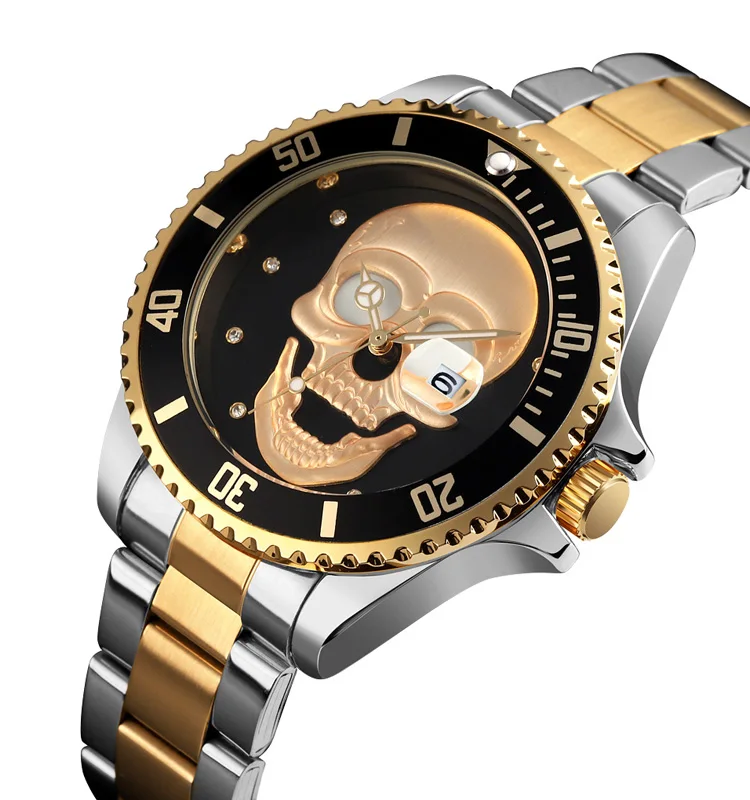 Skmei best sale skull watch