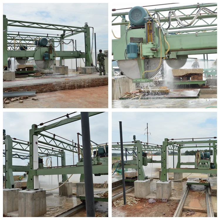 DPJ20 Multiblade Granite Block Cutter Stone Cutting Machinery Vertical and Horizontal