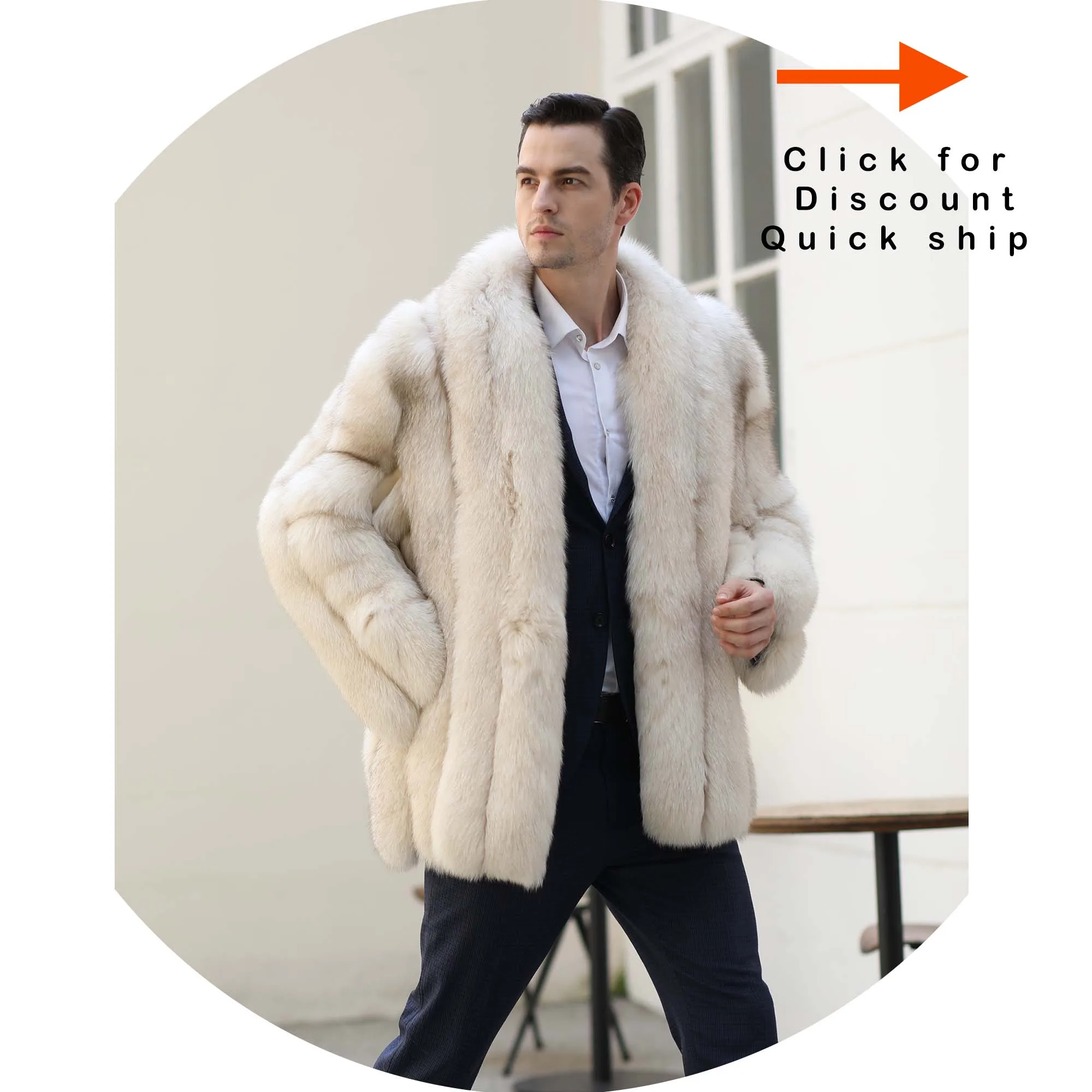 冬用暖かいホワイトフォックスロングラインカラー特殊厚い毛皮ライン