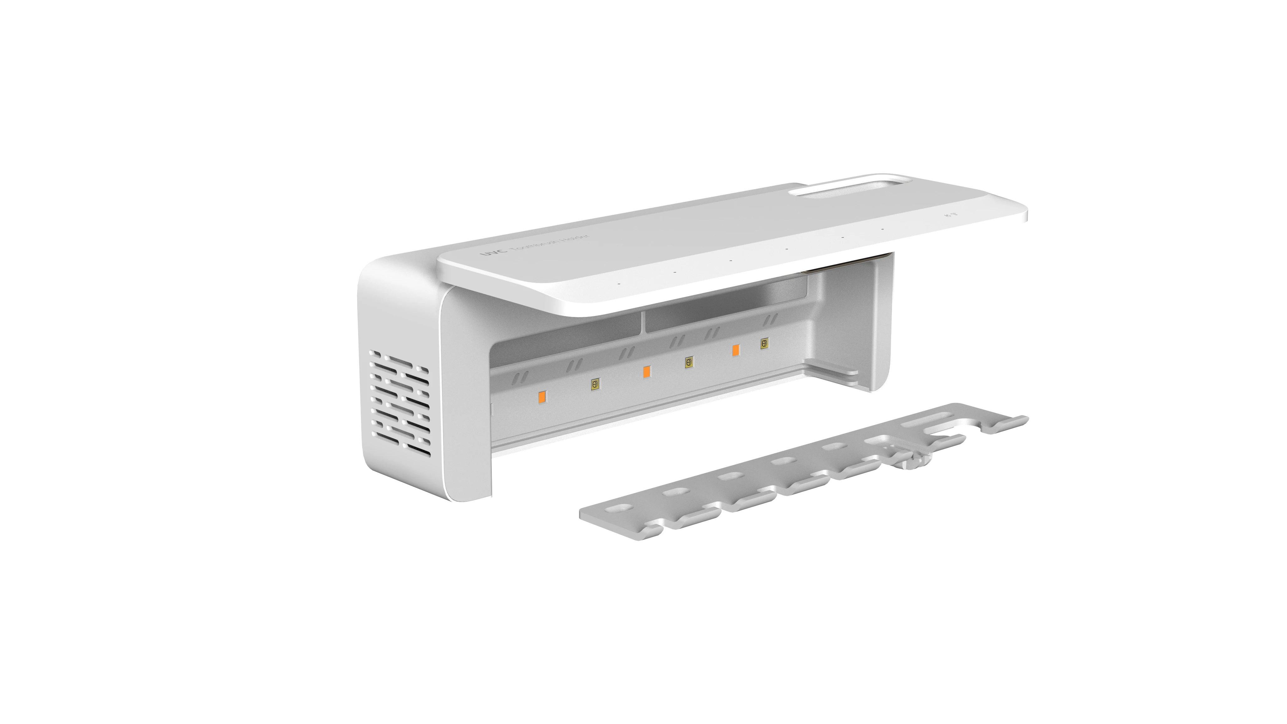 2024 uvc держатель зубной щетки УФ дезинфицирующее средство светодиодный вентилятор сушки горячего тепла 60 температура сухая зубная щетка полностью за 90 минут