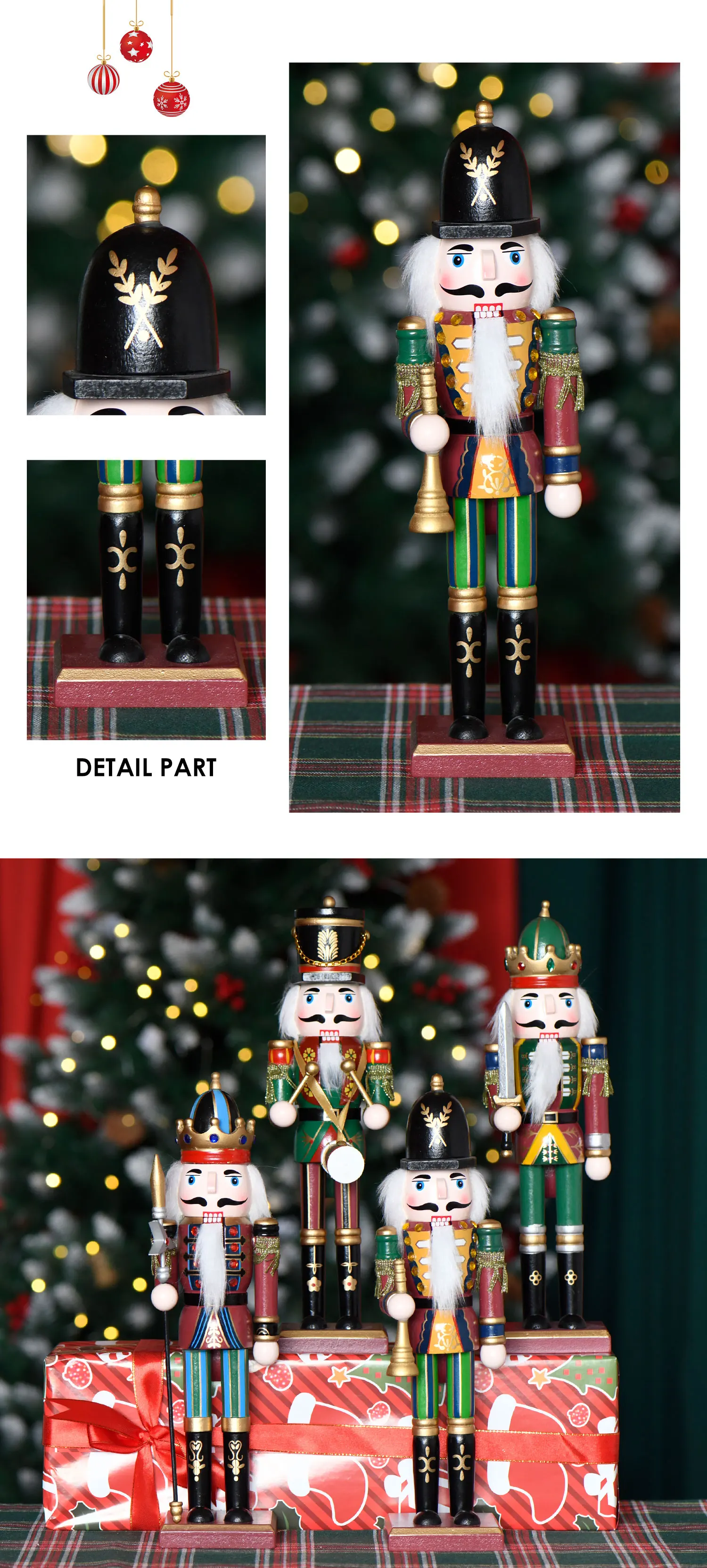 Wholesale Bestselling Traditional Wooden 12 Inch Christmas Nutcracker
