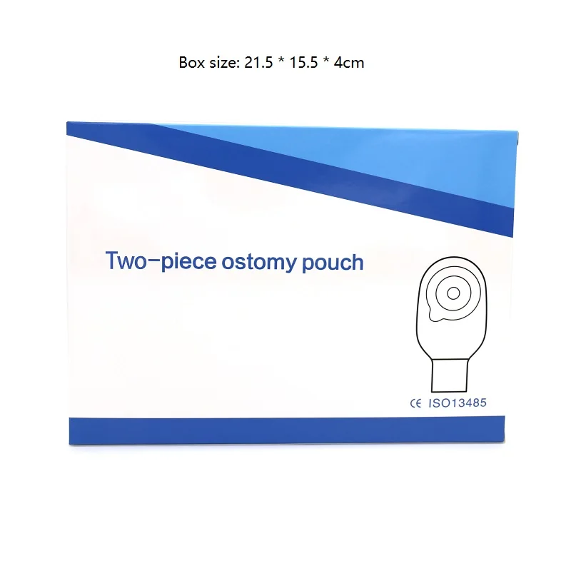 Two Piece Drainable Colostomy Pouch Factory Direct Supply Ostomy Bag Max Cut 57mm Colostomy