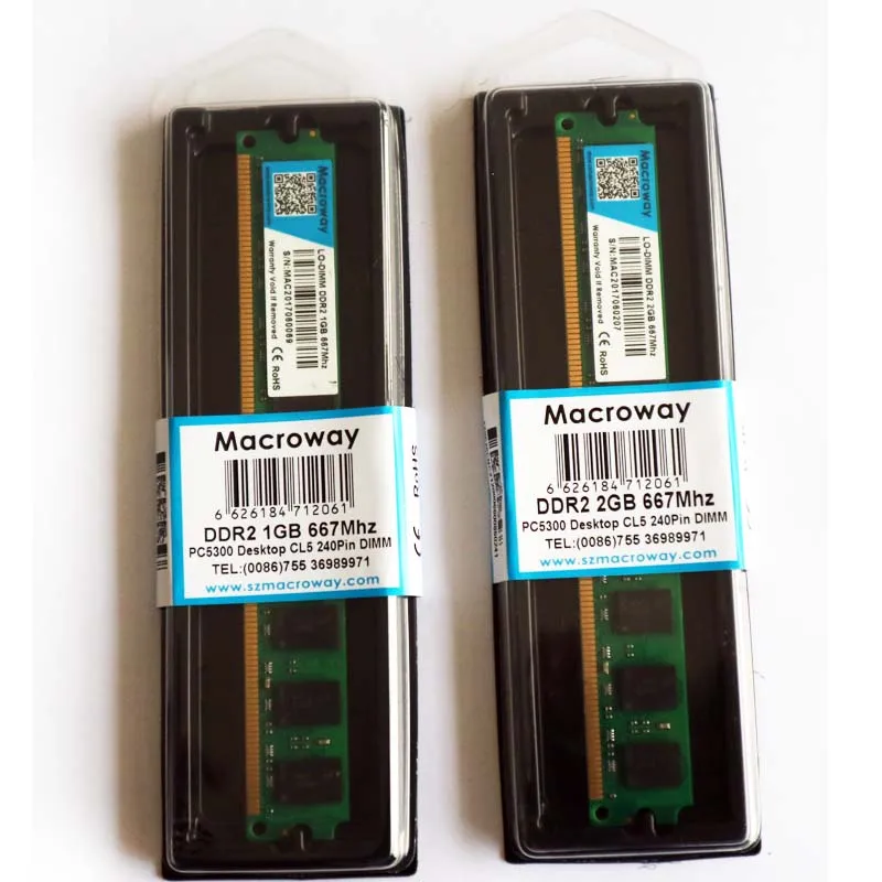 Desktop PC RAM DDR2 2GB 800mhz Cheapest Cost Reliable