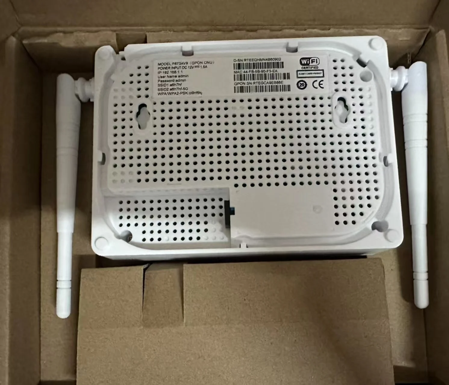 ZTE ZXHN F673AV9 4GE 1USB Dual Band 5G WiFi Modem Router