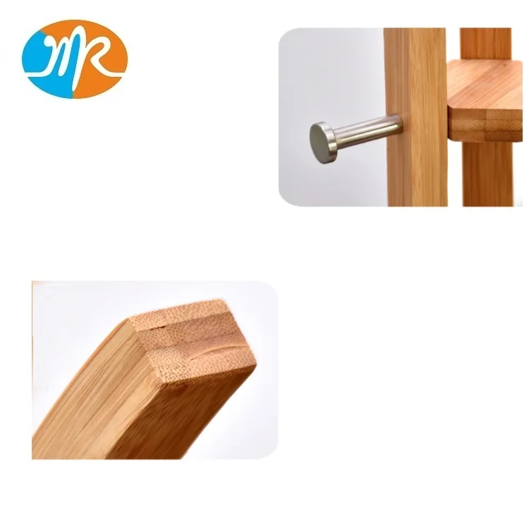 Вешалка для одежды, вешалка для одежды, стойка для пальто из натурального бамбука