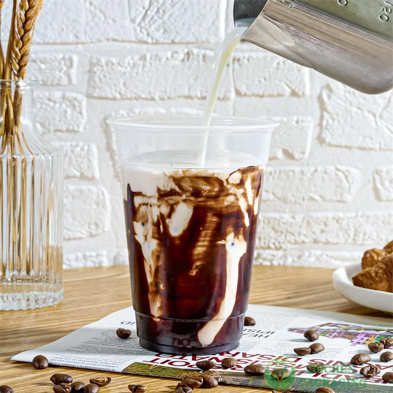 Pet Cup 12 Oz Juice Cups And Cold Coffee