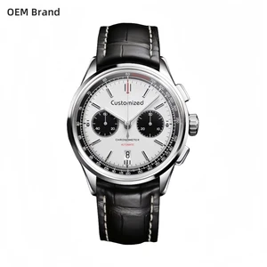 OEM Logo Chronograph Mechanical Movement Waterproof Pilot Watch High Quality Automatic Seagull ST19 Man Wrist Watches
