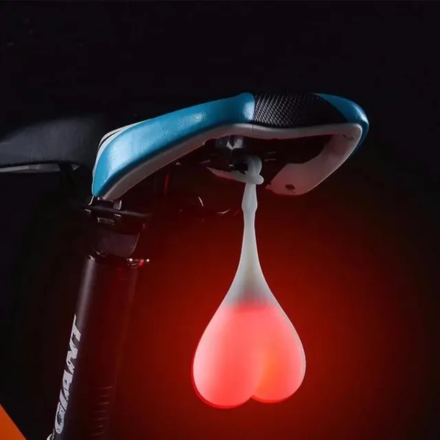 Howlighting Creative Silicone Cycling Night Safety Warning Lights Bicycle Seat Rear Light Back Egg Signal Lamp