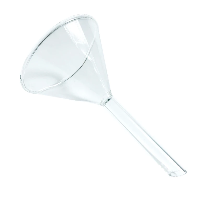 Высококачественная Стеклянная Воронка для лабораторий, посуды, химической лаборатории, длинная воронка