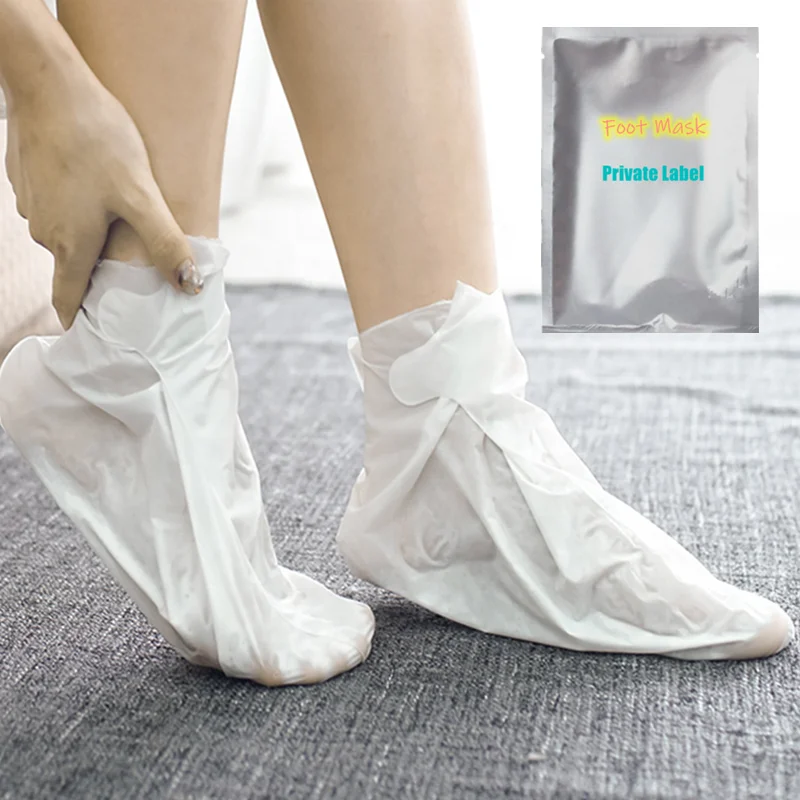 Feet Exfoliating Masks Pedicure Socks Exfoliation Scrub for Foot Remove Dead Skin Heels Foot Peeling Mask Cream Adults Female