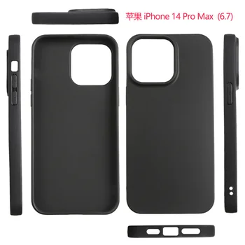 for iPhone 14 Pro Max 6.7 Factory Shockproof Blank Soft TPU Full Matte Finished Cell Phone Case