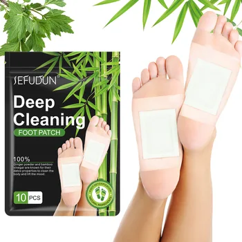 Detoxifying Foot Pads All-natural Bamboo Foot Relief Relieve Stress Improve Sleep Relaxation Deep Cleansing Patch