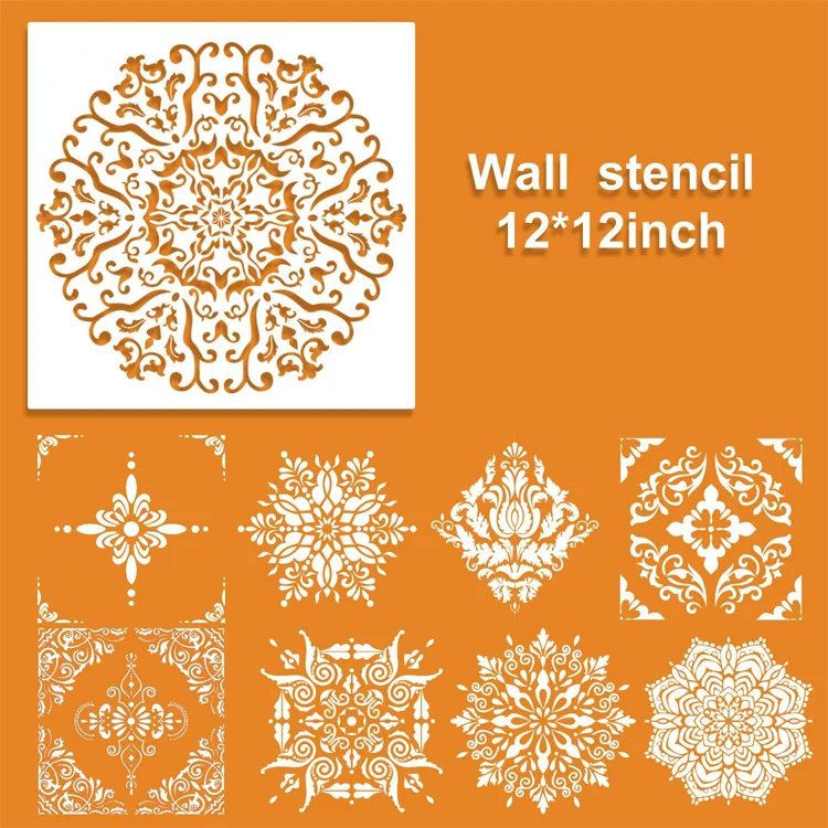 Large Reusable Laser Cut Mandala Stencil Painting Template For Floor ...