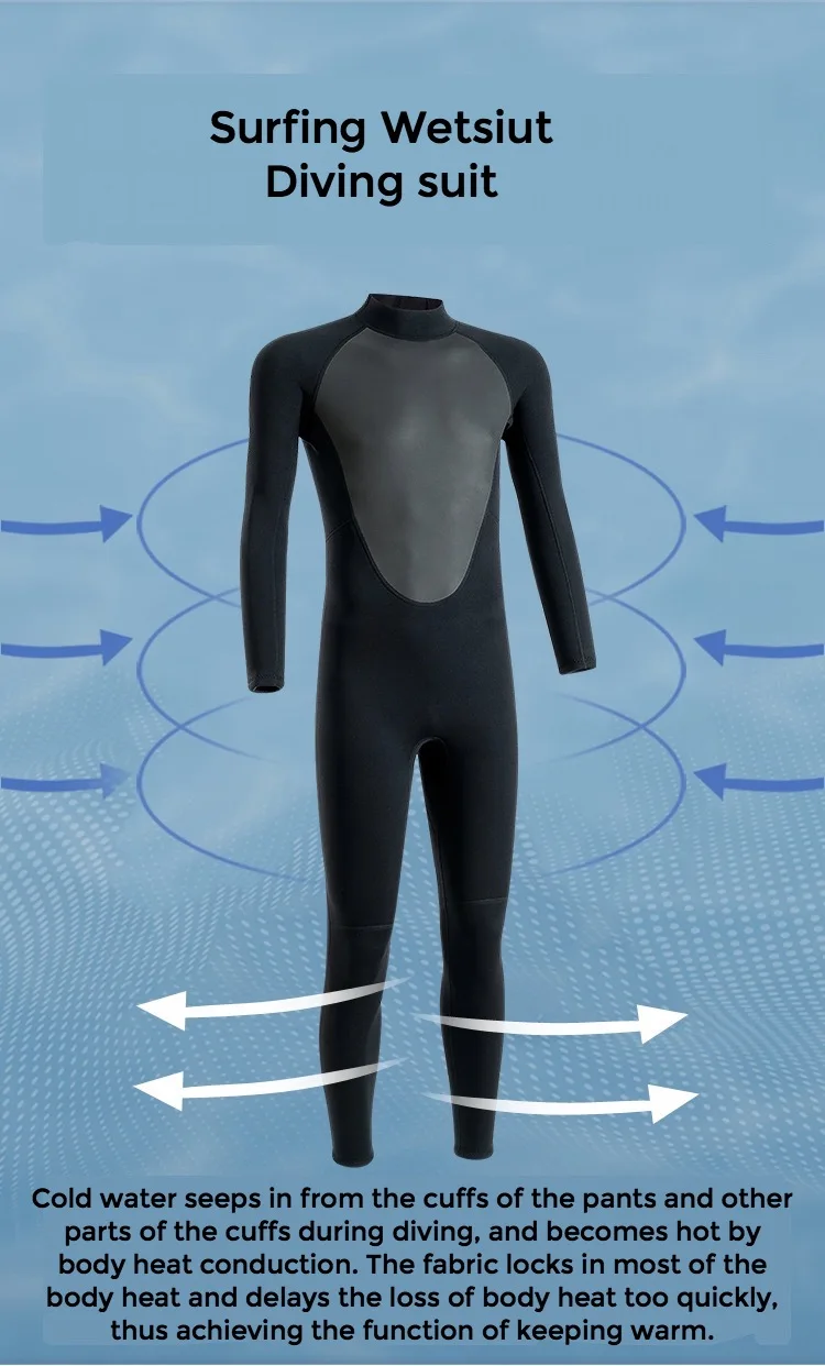 Wholesale Surf Wetsuit 3mm Womens Men For Swimming Diving Surfing