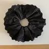 2 Black lace scrunchies (4 layers)