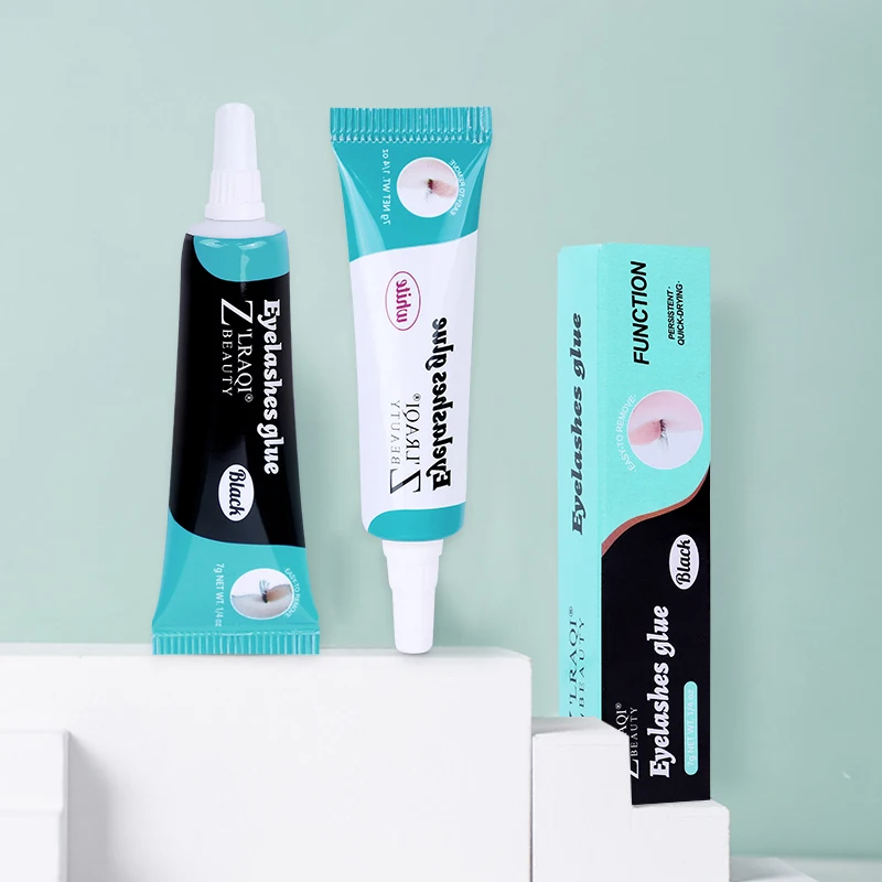 Glue Lashes with Toothpaste case and Glue Strip Glue Water Based Black
