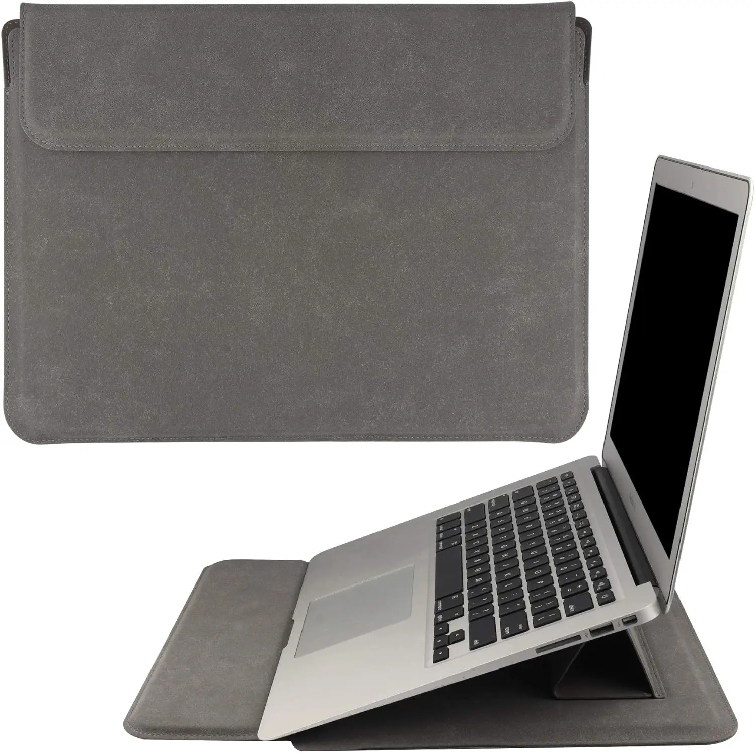 product 156 inch laptop sleeve case pu leather case for macbook pro 16 2021 2019 waterproof cases with kickstand for laptops-30