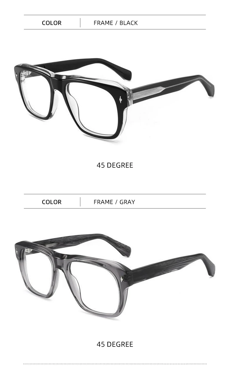 Eyeglass Frames Men Original High Quality Unique Acetate Optical Frame