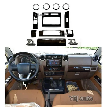 YBJ car Interior wooden dashboard wooden panel for LC70 pickup LC79 LC76 FJ79 2door LHD 2022 70th Anniversary interior kit