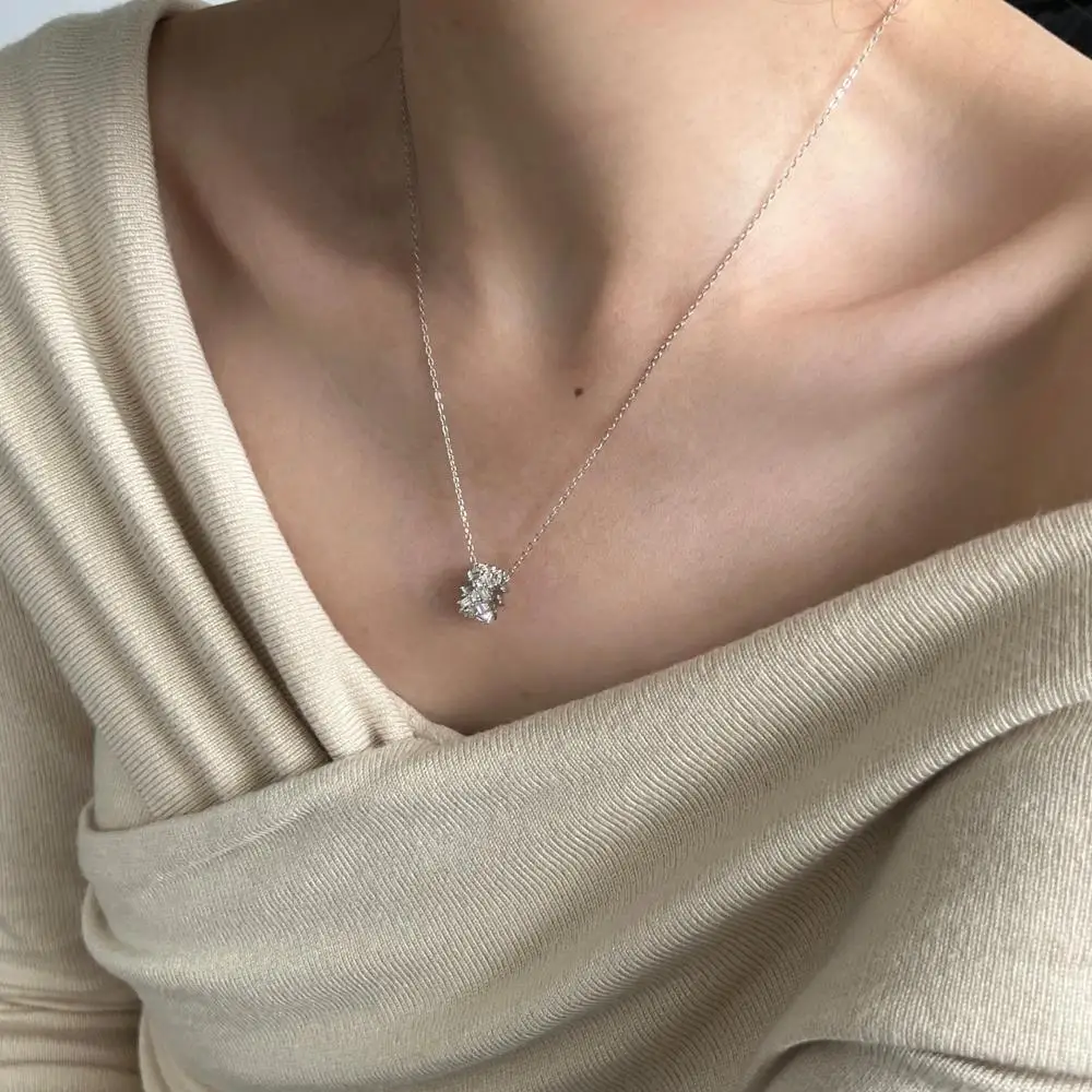 KAKODIY Luxury 18K Gold Plated 5A Cubic Zirconia Roller Pendant Necklace 925 Sterling Silver Jewelry detail 4