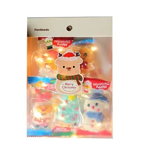 Cute Lollipop Marshmallow Gift Box Christmas High-Value Snack for Children Fruity Flavor Coated Decoration