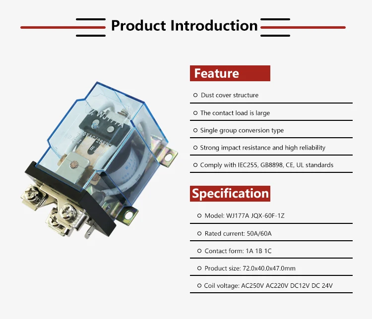 High Quality Relay Power Relay 60a Jqx 60f Buy Power Relay relay 60a