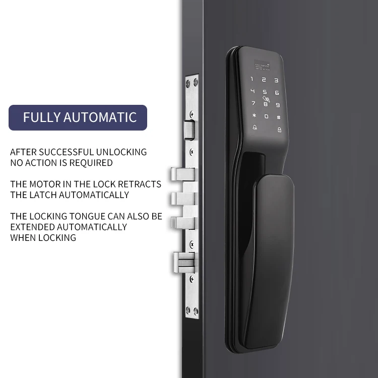 Tuya Door Lock Wifi App Fingerprint Fully Automatic Intelligent Keyless Security Entry Smart Lock