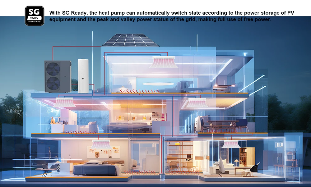 R290 Monoblock House Use Heating Equipment For Central Heating ...
