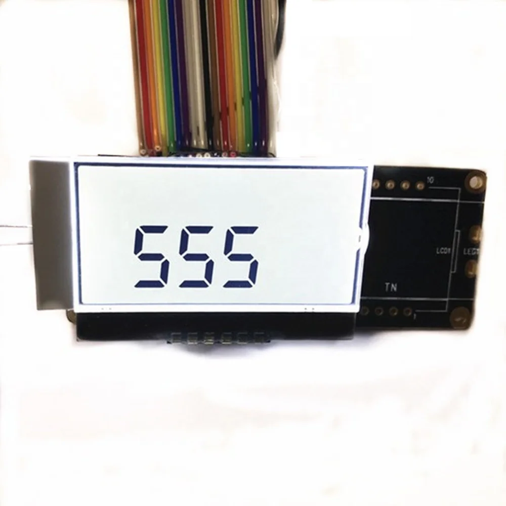 Custom LCD Segment Display Monochrome COG PIN Connector Seven Segment LCD