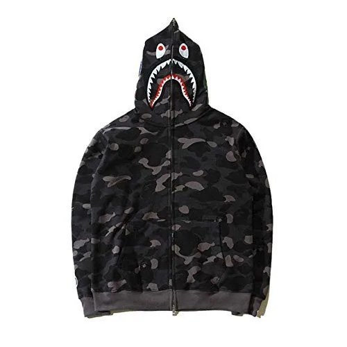 Full Zip Up Bapees Hoodie Camouflage Cotton Polyester Custom Logo ...
