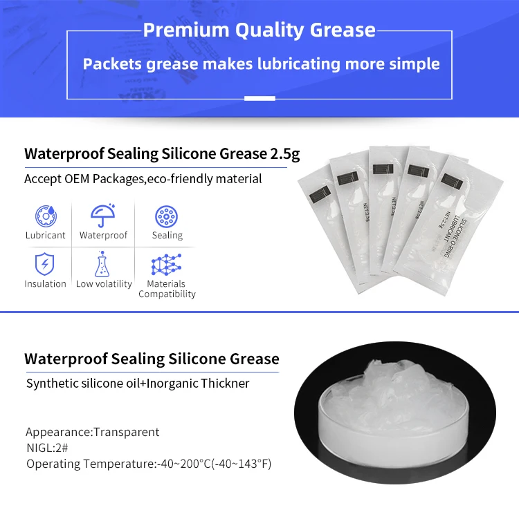 2.5g Pack Grease Waterpoof Sealing Food Grade Grease Coffee Machine