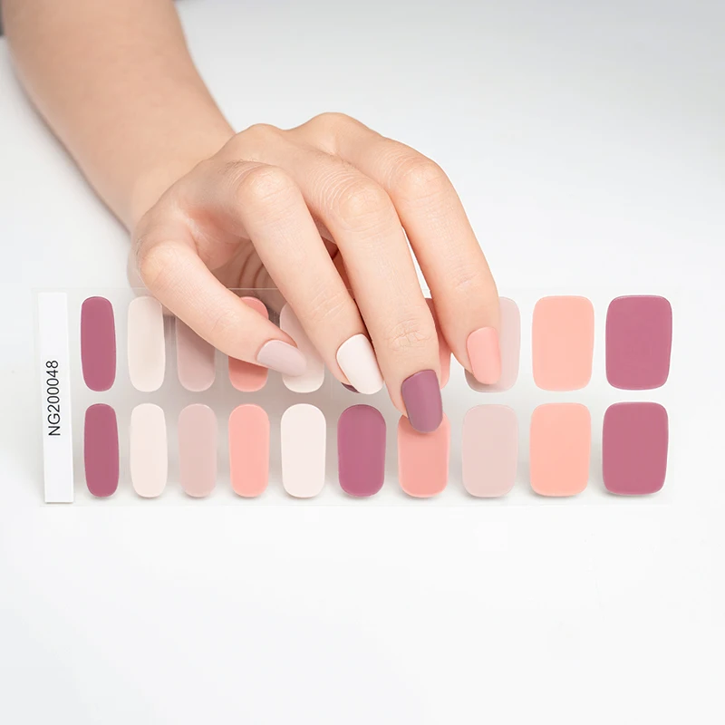 Gel Nagelaufkleber Halbgehärtet – Langlebige Nagelfolien Ohne UV-Lampe, Wasserdicht & Einfach Anzuwenden