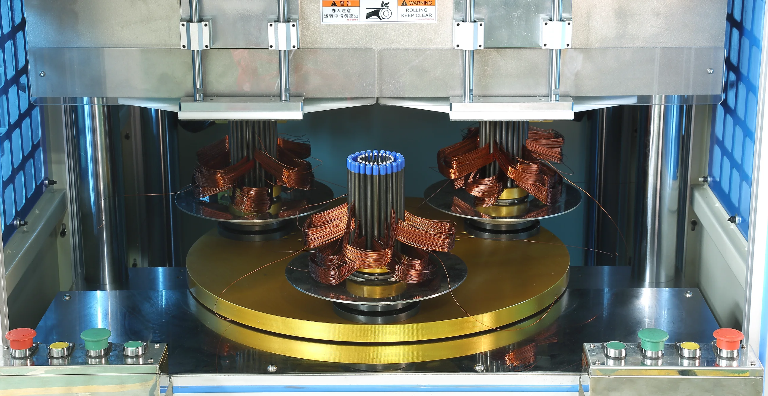 Coil Winding Machine Vertical Winding Machine for Electric Universal Motor and DC Motor Rotor Double-head Three-station
