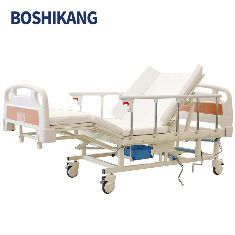 cheap price multi-function resident bed for nursing patient with toilet