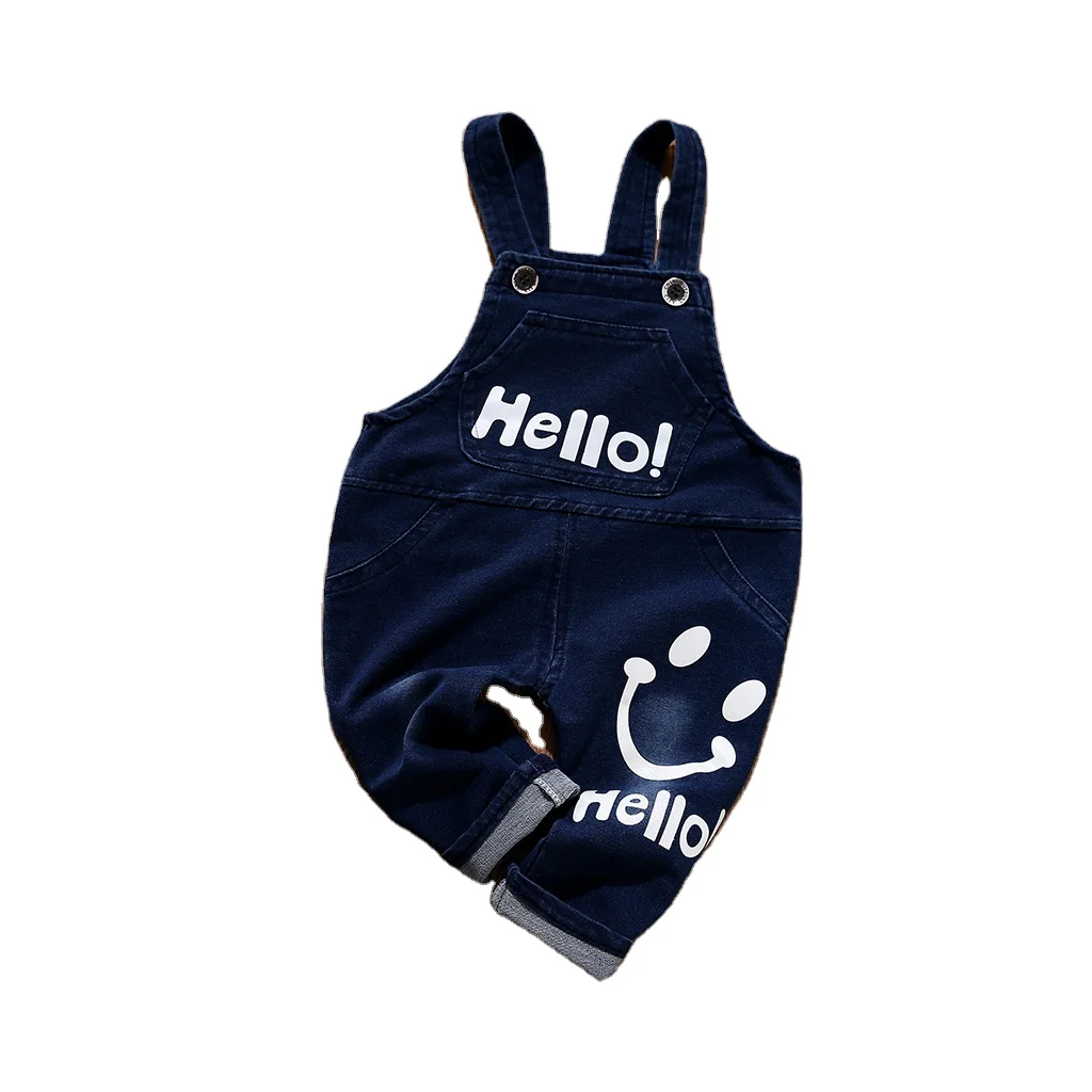 Оптовая продажа модные с милыми рисунками из мультфильмов для весны и осени брюки на бретельках детские