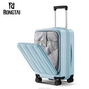 Wholesale Factory Large Capacity PC Trolley Suitcase Set Light Weight Spinner Caster Men's and Women's Gift Suitcase