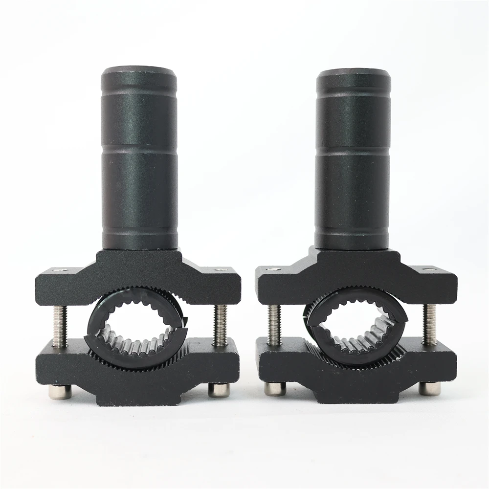 2 Pcs Universal Headlight Cnc Solid Aluminum Alloy Sport Motorcycle Expansion Bracket for Spotlight Motorbike Accessories details