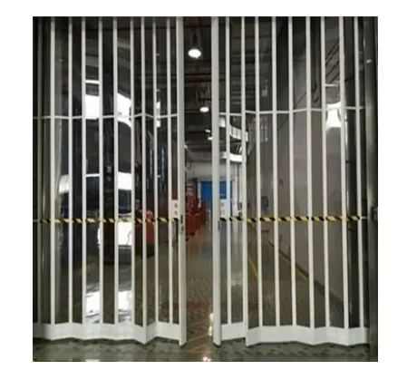 Good Quality Shutter Door Security Polycarbonate Crystal Clear Folding Door for Market Use