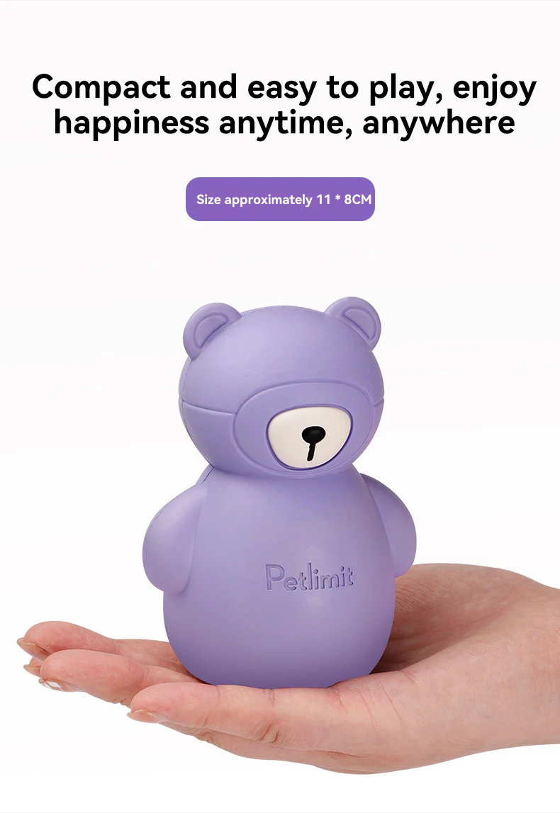 New Little Bear Design Durable Rubber Dog Toy Chew Leaky Food Toy Teething Dental Clean Pet Products supplier