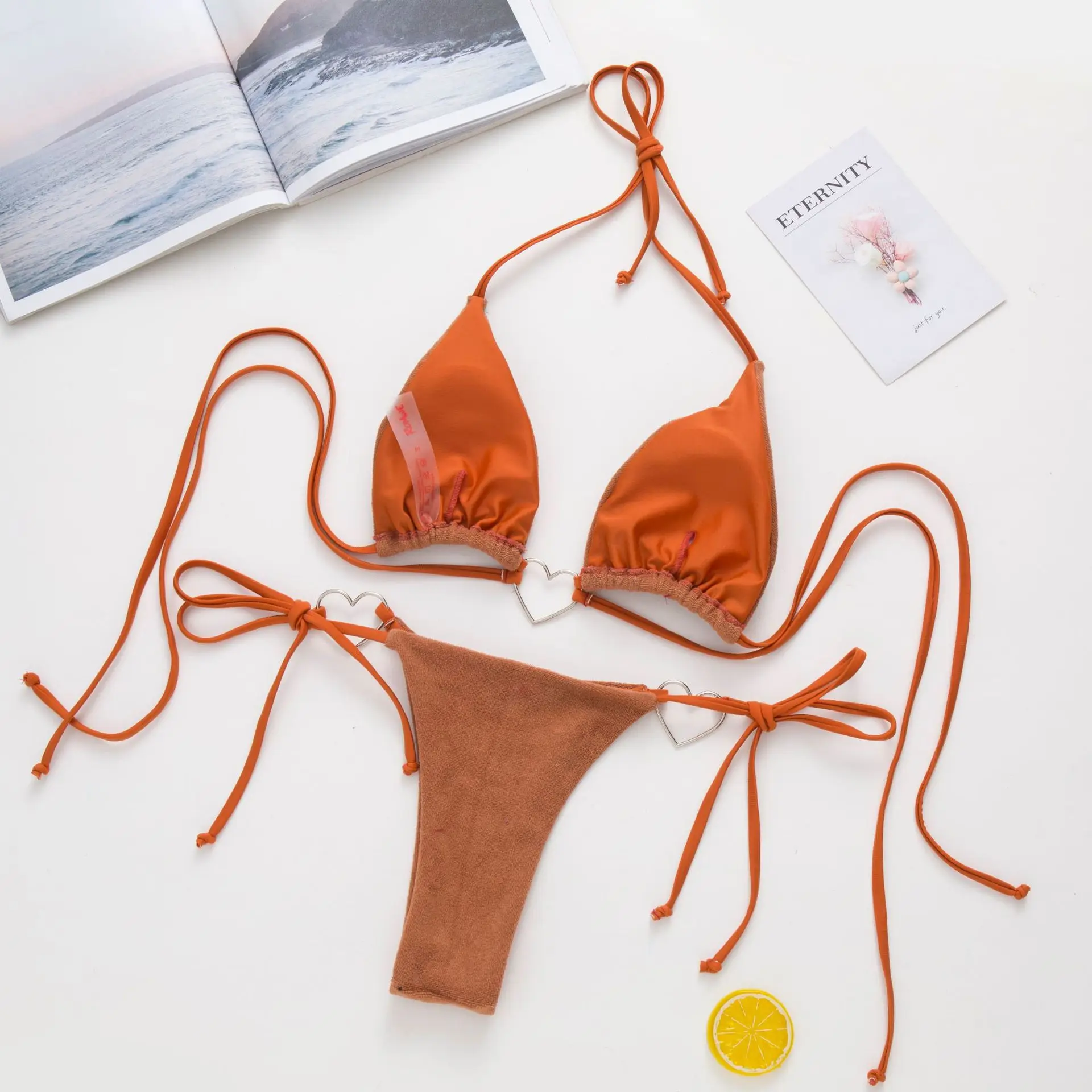 Gx807a Summer Women String Bikini Suit Set Sexy Micro Triangle Swimwear