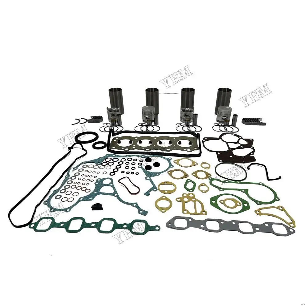 Engine Rebuilding Kit With Cylinder Gasket Set Piston Rings Liner Bearings For Isuzu 4FE1 Construction Machinery Spare Parts