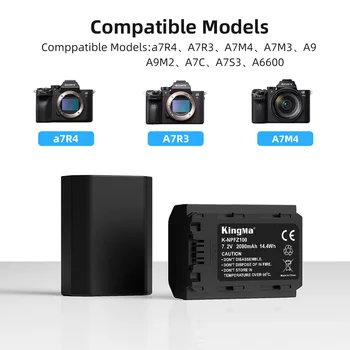 Kingma Reliable and Replacement NP-FZ100 Lithium Ion Camera Batteries for Sony Camera product image