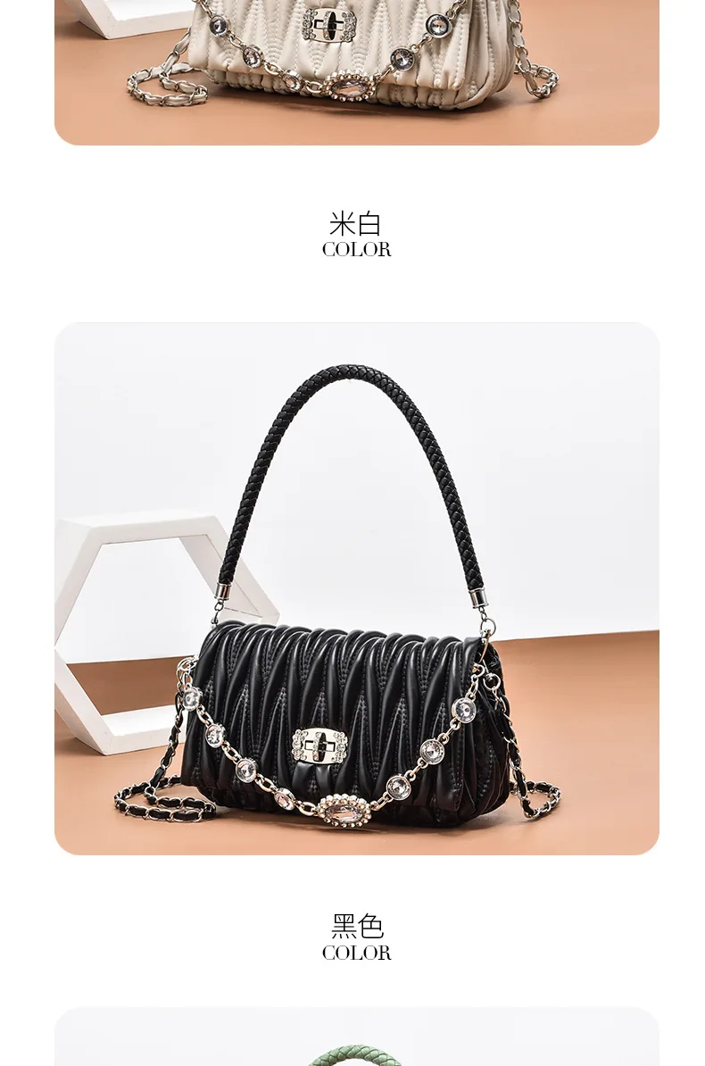 chunky chain link shoulder bolsa