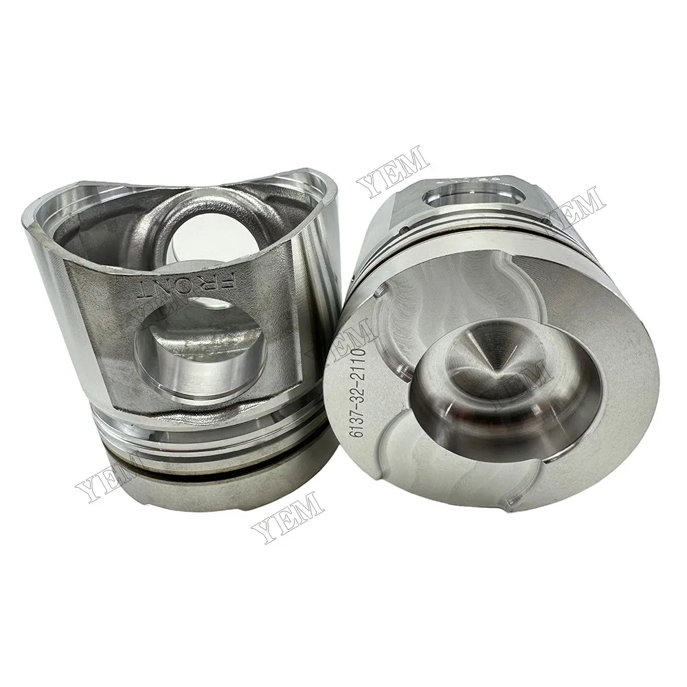 Piston Kit 6137-32-2110 Fit for Komatsu 6D105 Engine 2